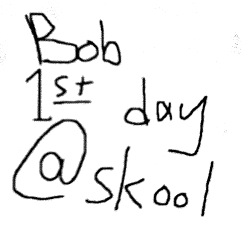 Bob 1st day @ school Cover