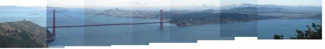 Golden Gate Bridge Pano by Hand