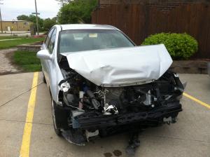 Totaled Kia Spectra