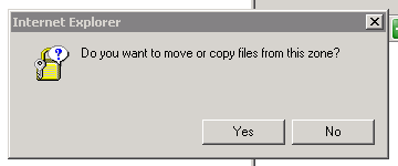 Do you want to move or copy files from this zone? (Yes)(No)